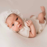 Newborn Knit Bonnet and Wrap for Newborn Photography Prop, Baby Crochet Bonnet, Newborn Girl Coming Home Outfit Newborn, New Baby Gift Girl