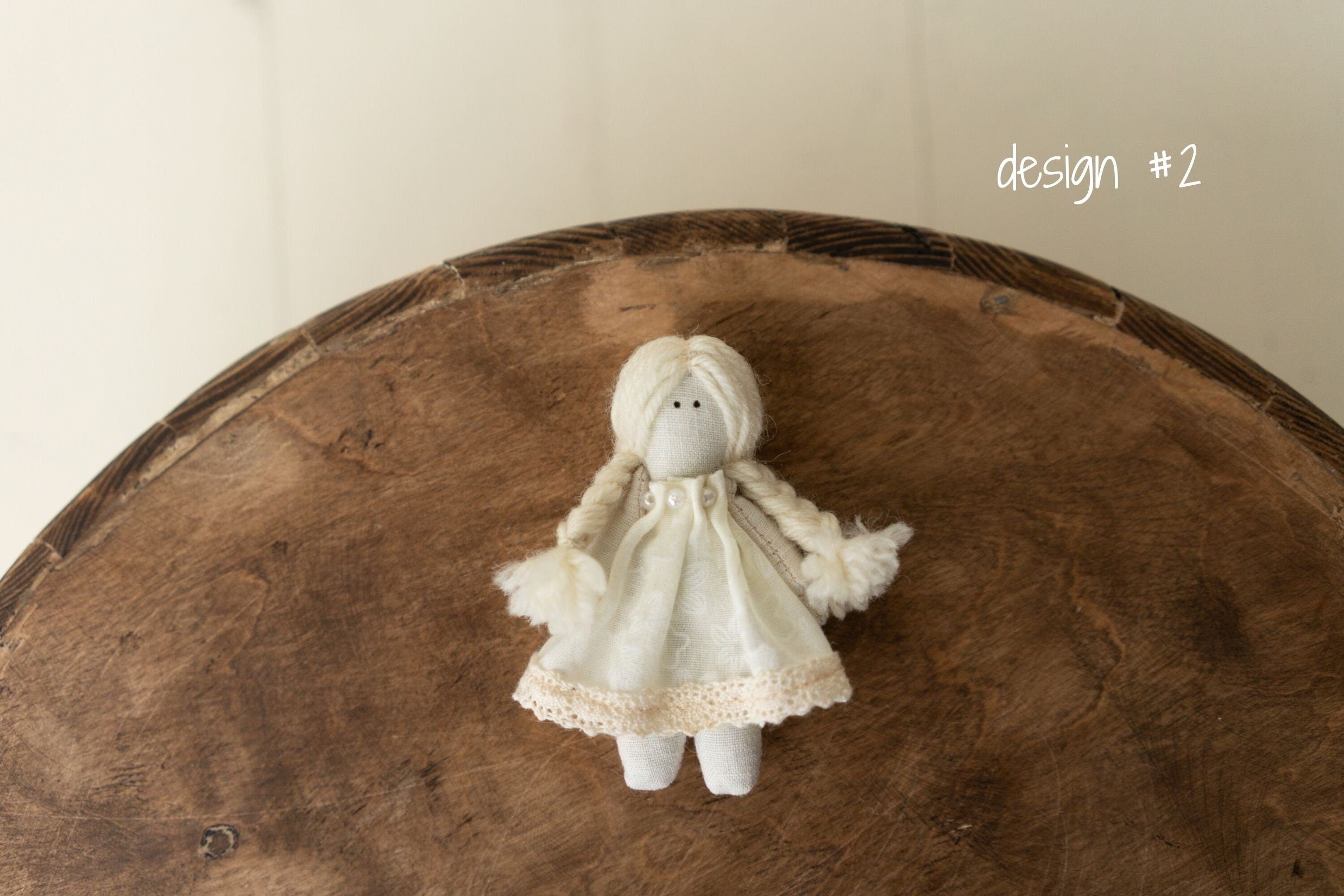 Newborn Girl Small Doll Toy, Fabric Doll for Baby, Fabric Dolls Handmade, Newborn Photography Props, Sitters Photography Props