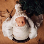 Newborn Pompom Hat, Newborn Photography props, Newborn Knitted Hat, Newborn Knitted Outfit, Baby Pom Pom Hat, Newborn Merino Wool Hat