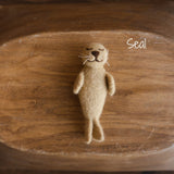 Newborn Felted Animal Toy for Photography, Newborn Felted Lion Toy, Newborn Felted Giraffe Toy,Newborn Felted Horse Toy, Newborn Felted Seal