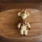 Newborn Felted Animal Toy for Photography, Newborn Felted Lion Toy, Newborn Felted Giraffe Toy,Newborn Felted Horse Toy, Newborn Felted Seal