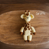 Newborn Felted Animal Toy for Photography, Newborn Felted Lion Toy, Newborn Felted Giraffe Toy,Newborn Felted Horse Toy, Newborn Felted Seal
