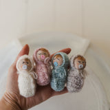Newborn Baby Doll Toy,Newborn Photography Props,Newborn Knitted Toy,Small Knitted Doll Girl,Newborn Toy Props,Newborn Girl Small Doll Toy