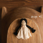 Newborn Girl Small Doll Toy, Fabric Doll for Baby, Fabric Dolls Handmade, Newborn Photography Props, Sitters Photography Props