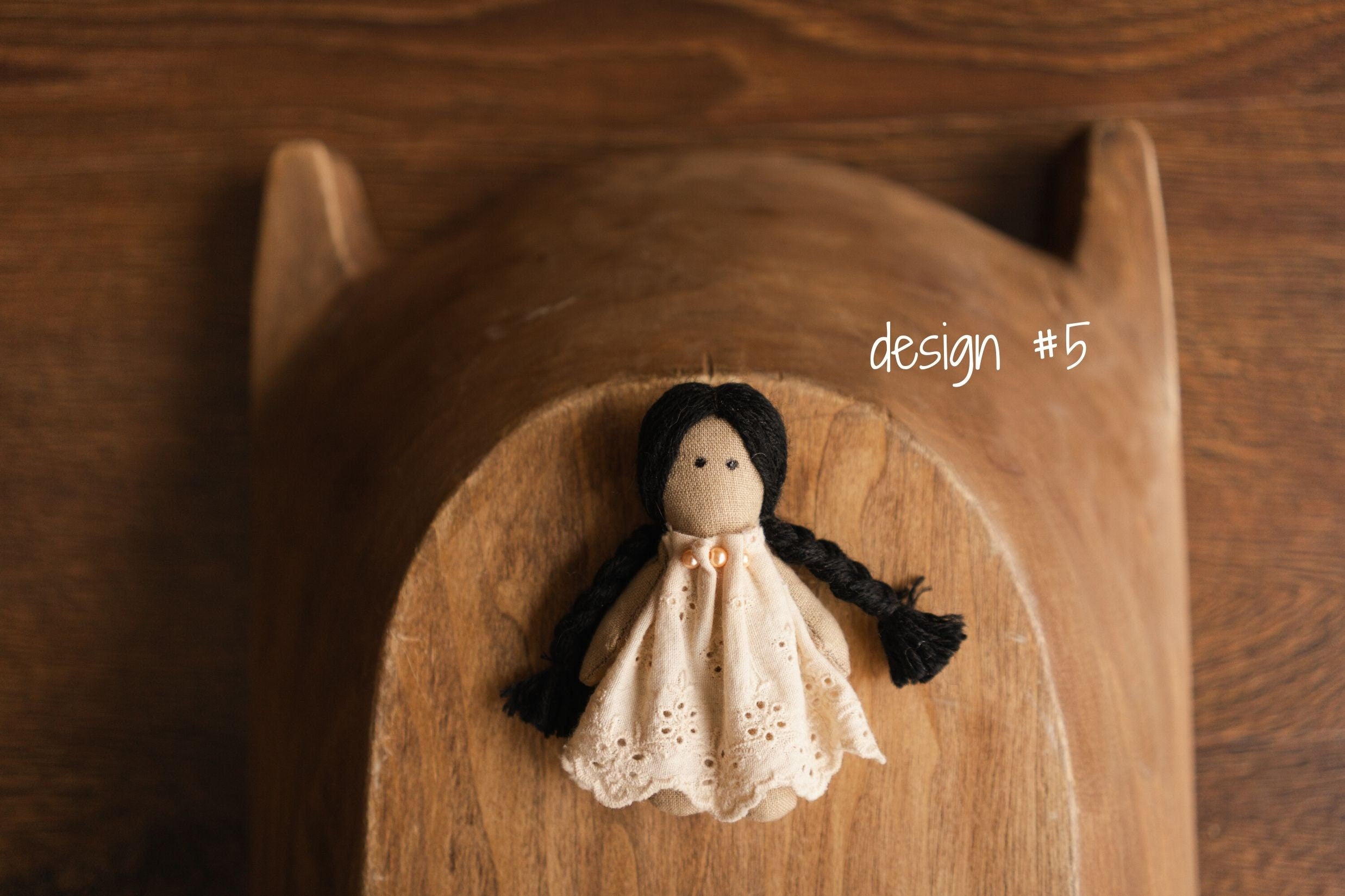 Newborn Girl Small Doll Toy, Fabric Doll for Baby, Fabric Dolls Handmade, Newborn Photography Props, Sitters Photography Props