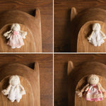 Newborn Girl Small Doll Toy, Fabric Doll for Baby, Fabric Dolls Handmade, Newborn Photography Props, Sitters Photography Props