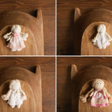 Newborn Girl Small Doll Toy, Fabric Doll for Baby, Fabric Dolls Handmade, Newborn Photography Props, Sitters Photography Props