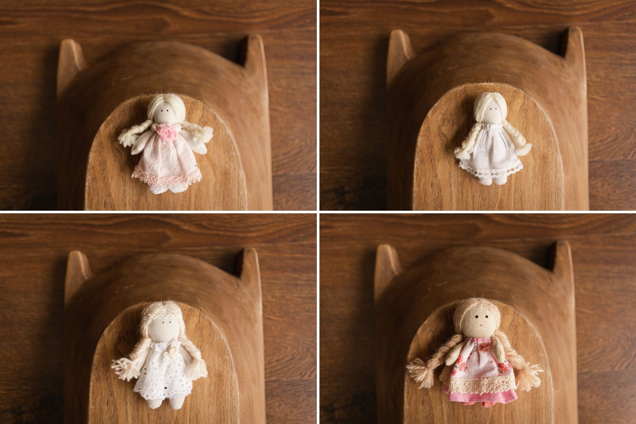 Newborn Girl Small Doll Toy, Fabric Doll for Baby, Fabric Dolls Handmade, Newborn Photography Props, Sitters Photography Props