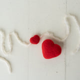 Rainbow Felted Heart Toy, Rainbow Felted Wool Headband, Newborn photography prop, Newborn Rainbow photo props, Newborn Rainbow Heart Props