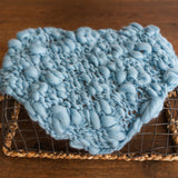 Newborn Merino Wool Chunky Blanket, Newborn Knitted Blanket,Baby Merino Wool Blanket,Newborn Photography Props,Newborn Braided Blanket Wool