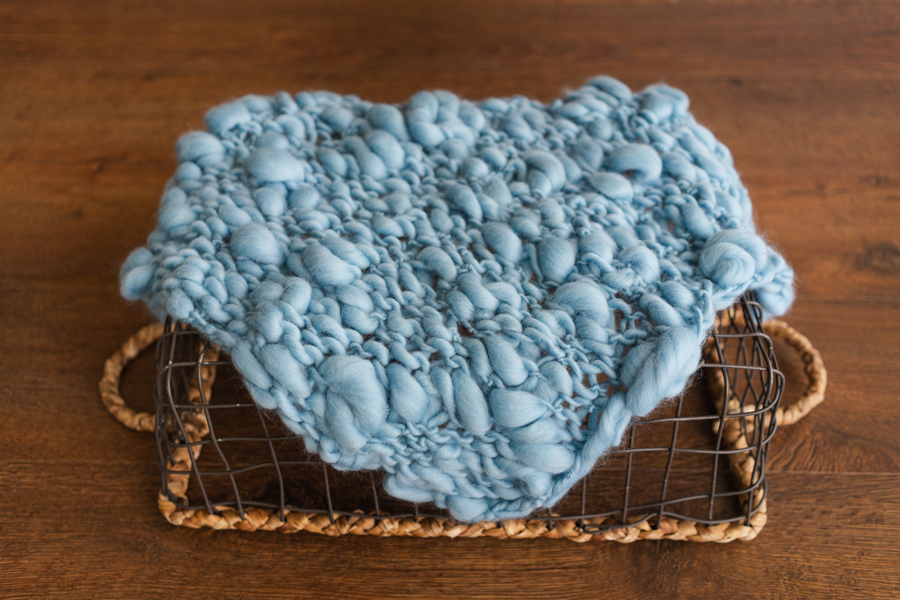 Newborn Merino Wool Chunky Blanket, Newborn Knitted Blanket,Baby Merino Wool Blanket,Newborn Photography Props,Newborn Braided Blanket Wool