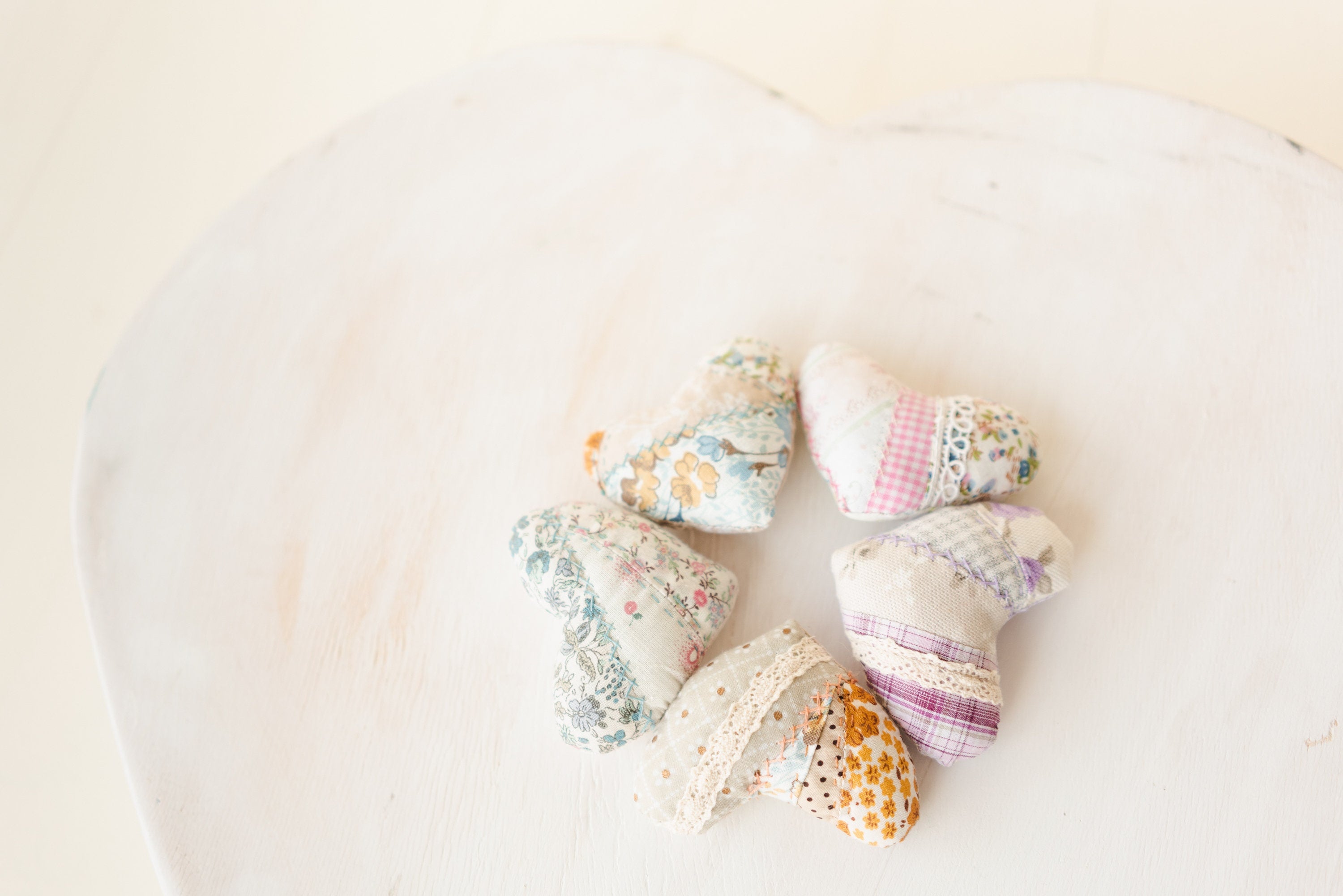 Newborn Patchwork Heart Toy,Newborn Heart Photo Prop,Newborn Photography Props,Newborn Props for Photography,Newborn Fabric Patch Work Layer