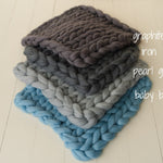Newborn Merino Wool Blanket, Newborn Braid Blanket, New Baby Knitted Blanket, Newborn Photography Props, Newborn Basket Stuffer Bump Blanket