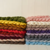 Newborn Merino Wool Blanket, Newborn Braid Blanket, New Baby Knitted Blanket, Newborn Photography Props, Newborn Basket Stuffer Bump Blanket