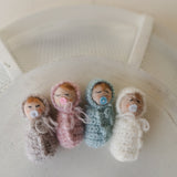 Newborn Baby Doll Toy,Newborn Photography Props,Newborn Knitted Toy,Small Knitted Doll Girl,Newborn Toy Props,Newborn Girl Small Doll Toy