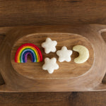 Newborn Rainbow Felted Wool Prop,Newborn Felted Rainbow Prop,Felted Star Newborn Photography Props,Newborn Star Props,Newborn Moon Stars Set