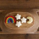 Newborn Rainbow Felted Wool Prop,Newborn Felted Rainbow Prop,Felted Star Newborn Photography Props,Newborn Star Props,Newborn Moon Stars Set