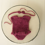 Newborn Knitted Romper for Girl, Newborn Headband, Newborn Romper Girl,Newborn Girl Outfit,Newborn Photography Props,Newborn Photo Props Set