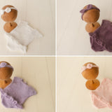 Newborn Knitted Romper for Girl, Newborn Headband, Newborn Romper Girl,Newborn Girl Outfit,Newborn Photography Props,Newborn Photo Props Set