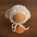 Newborn Sheep Outfit,Newborn Knitted outfit,Newborn Photography prop,Newborn Felt Sheep Toy,First Birthday Outfit,Newborn Coming Home Outfit