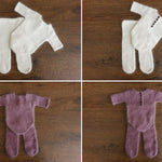 Newborn Tights Outfit Set,Knit Wool Tights for Newborn,Newborn Sleep Hat,Newborn Knitted Outfit,Newborn Photography props,Newborn Romper Boy