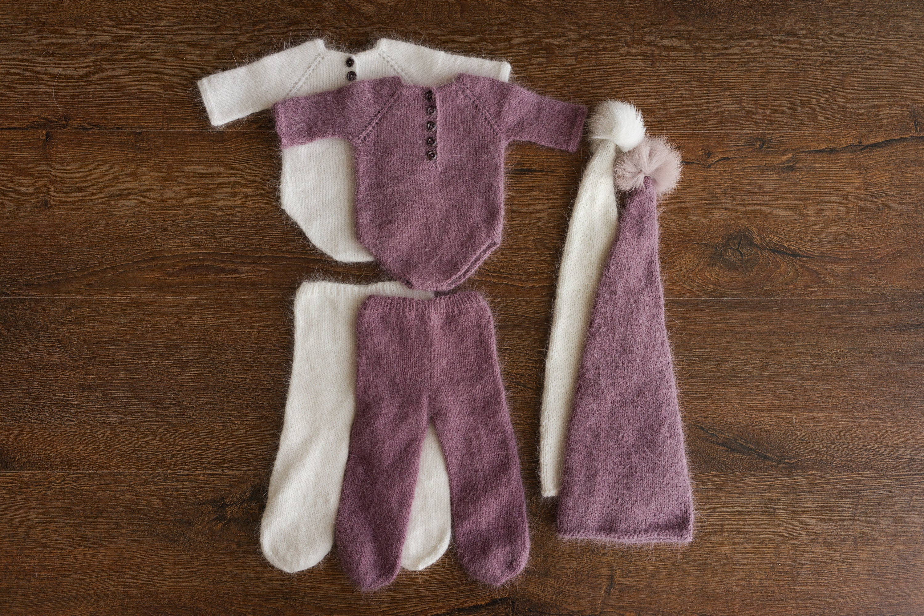 Newborn Tights Outfit Set,Knit Wool Tights for Newborn,Newborn Sleep Hat,Newborn Knitted Outfit,Newborn Photography props,Newborn Romper Boy