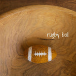 Felt Newborn Sports Props: Football, Rugby and Baseball Toys for Newborn Photography Props