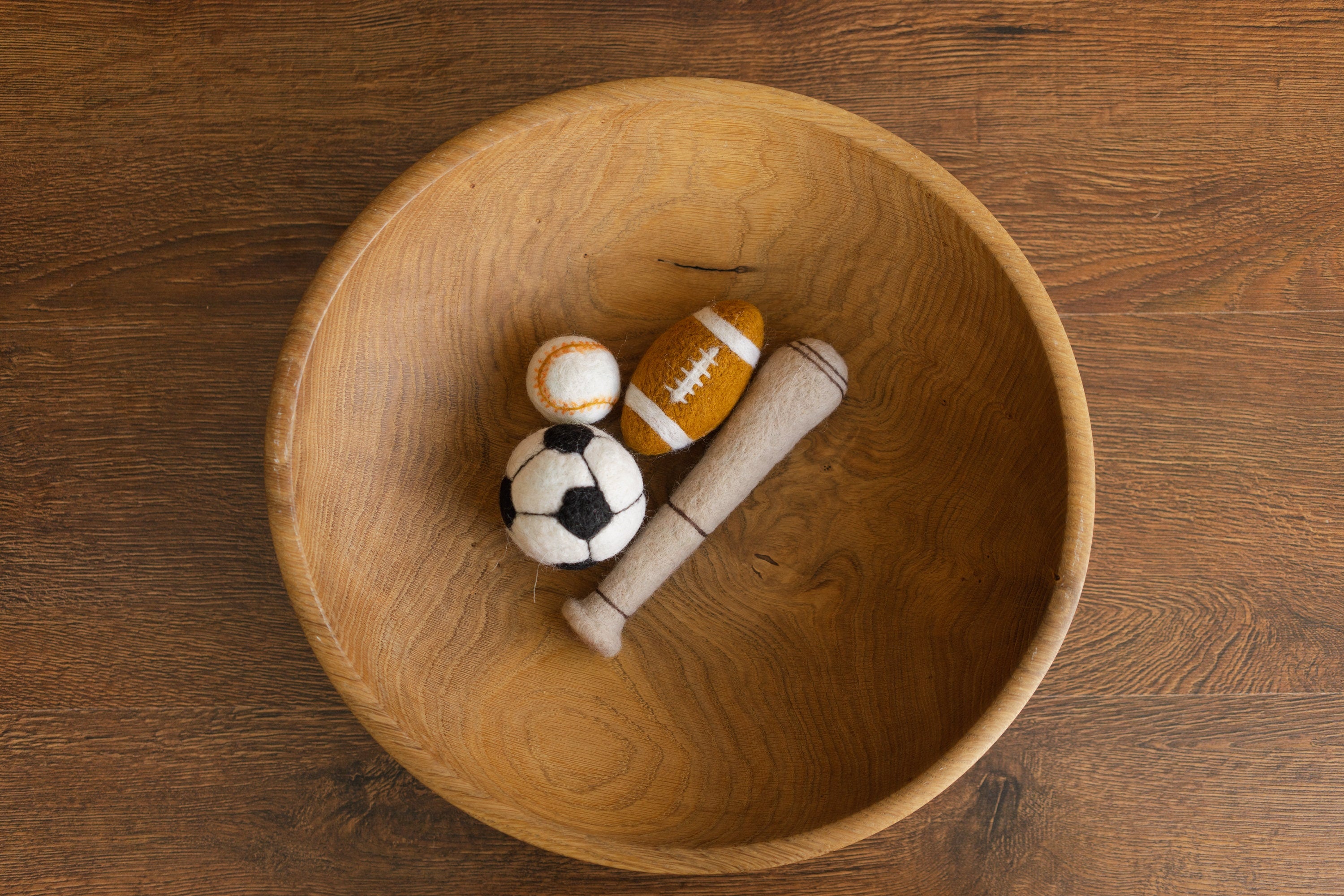 Felt Newborn Sports Props: Football, Rugby and Baseball Toys for Newborn Photography Props