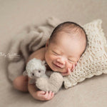 Newborn Crochet Pillow, Newborn Photo Pillow, Newborn Photography Props, Newborn Props Set, Newborn Posing Pillow, Newborn Knitted Pillow