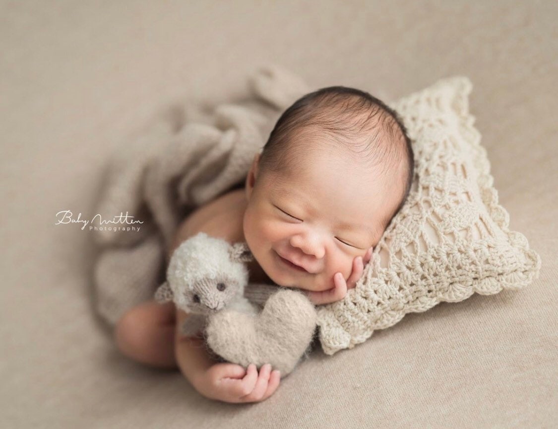 Newborn Crochet Pillow, Newborn Photo Pillow, Newborn Photography Props, Newborn Props Set, Newborn Posing Pillow, Newborn Knitted Pillow