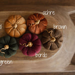 Newborn Velvet Pumpkins Toys, Newborn Pumpkin Decor, Newborn Photography Props Set, Newborn Photo Props, Velvet Pumpkins Fall Decor Autumn