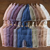 Soft Angora baby overall with matching sleep hat – newborn and sitter photography outfit