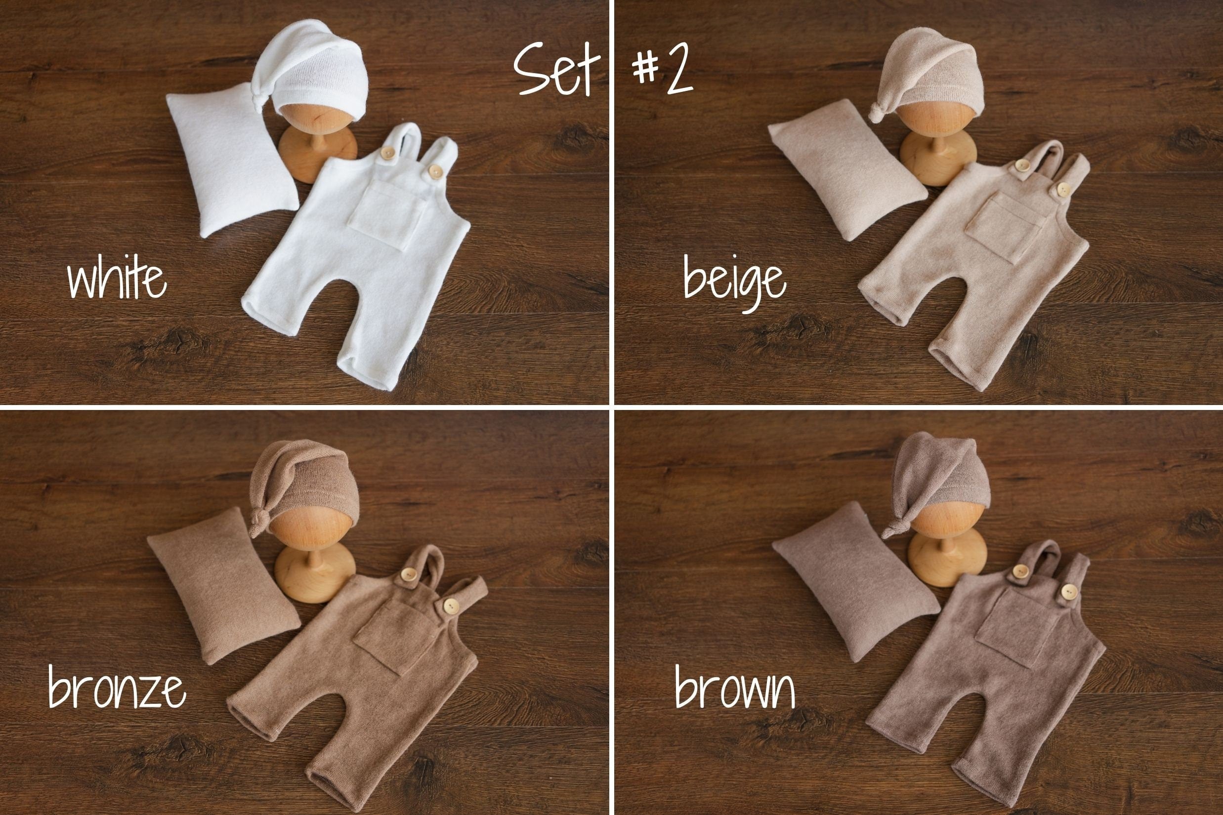 Soft Angora baby overall with matching sleep hat – newborn and sitter photography outfit