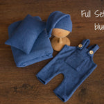 Soft Angora baby overall with matching sleep hat – newborn and sitter photography outfitSoft Angora baby overall with matching sleep hat – newborn and sitter photography outfit