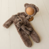 Newborn Bear Outfit, Newborn Teddy Bear Toy, Newborn Christmas Outfit, Knitted Newborn Teddy Bear Outfit Boy, Newborn Photography Props Set
