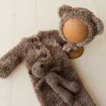 Newborn Bear Outfit, Newborn Teddy Bear Toy, Newborn Christmas Outfit, Knitted Newborn Teddy Bear Outfit Boy, Newborn Photography Props Set
