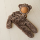 Newborn Bear Outfit, Newborn Teddy Bear Toy, Newborn Christmas Outfit, Knitted Newborn Teddy Bear Outfit Boy, Newborn Photography Props Set