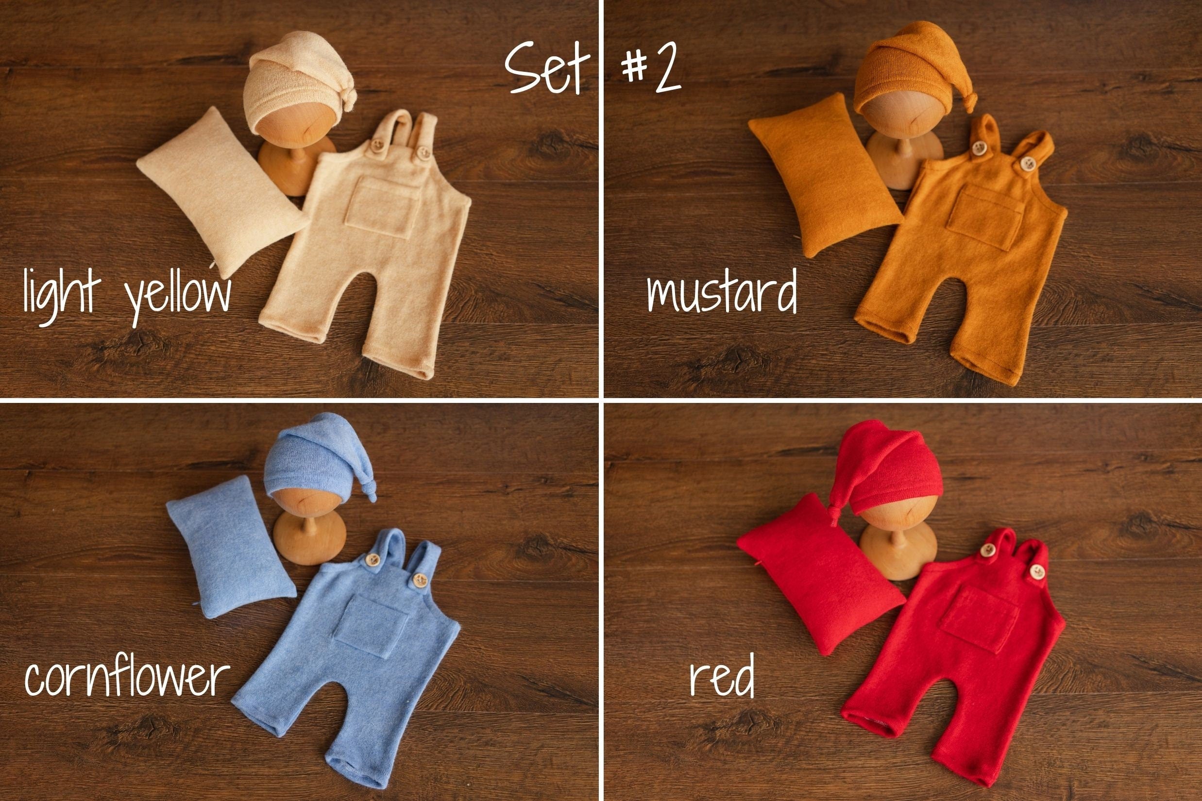 Soft Angora baby overall with matching sleep hat – newborn and sitter photography outfit