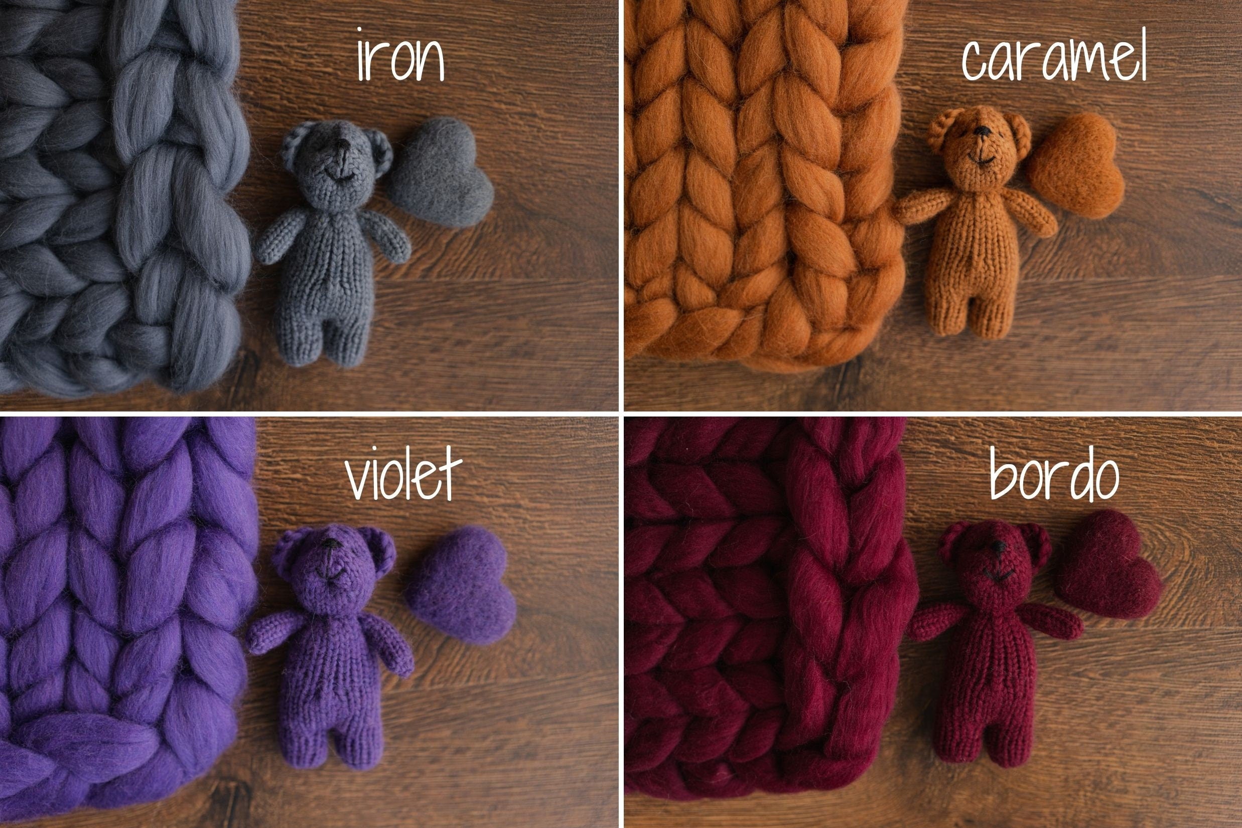 Merino wool Teddy Bear Toy for Newborn Photography,Newborn Knitted Teddy Bear Prop,Newborn Merino wool Blanket,Newborn props for photography
