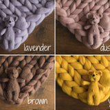 Merino wool Teddy Bear Toy for Newborn Photography,Newborn Knitted Teddy Bear Prop,Newborn Merino wool Blanket,Newborn props for photography