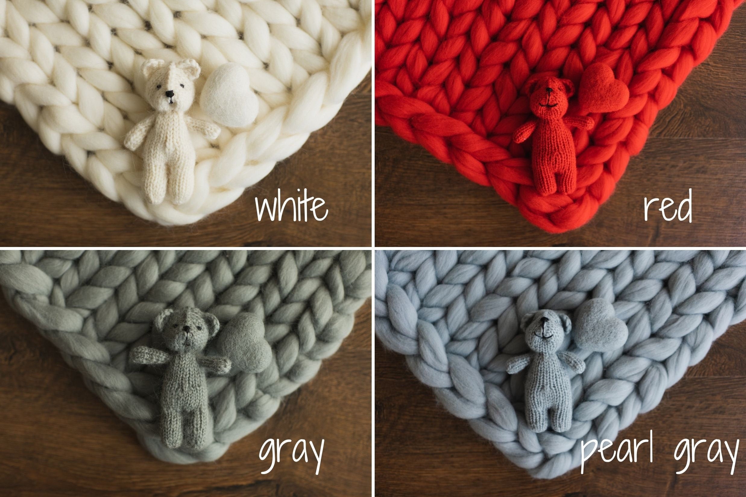 Merino wool Teddy Bear Toy for Newborn Photography,Newborn Knitted Teddy Bear Prop,Newborn Merino wool Blanket,Newborn props for photography