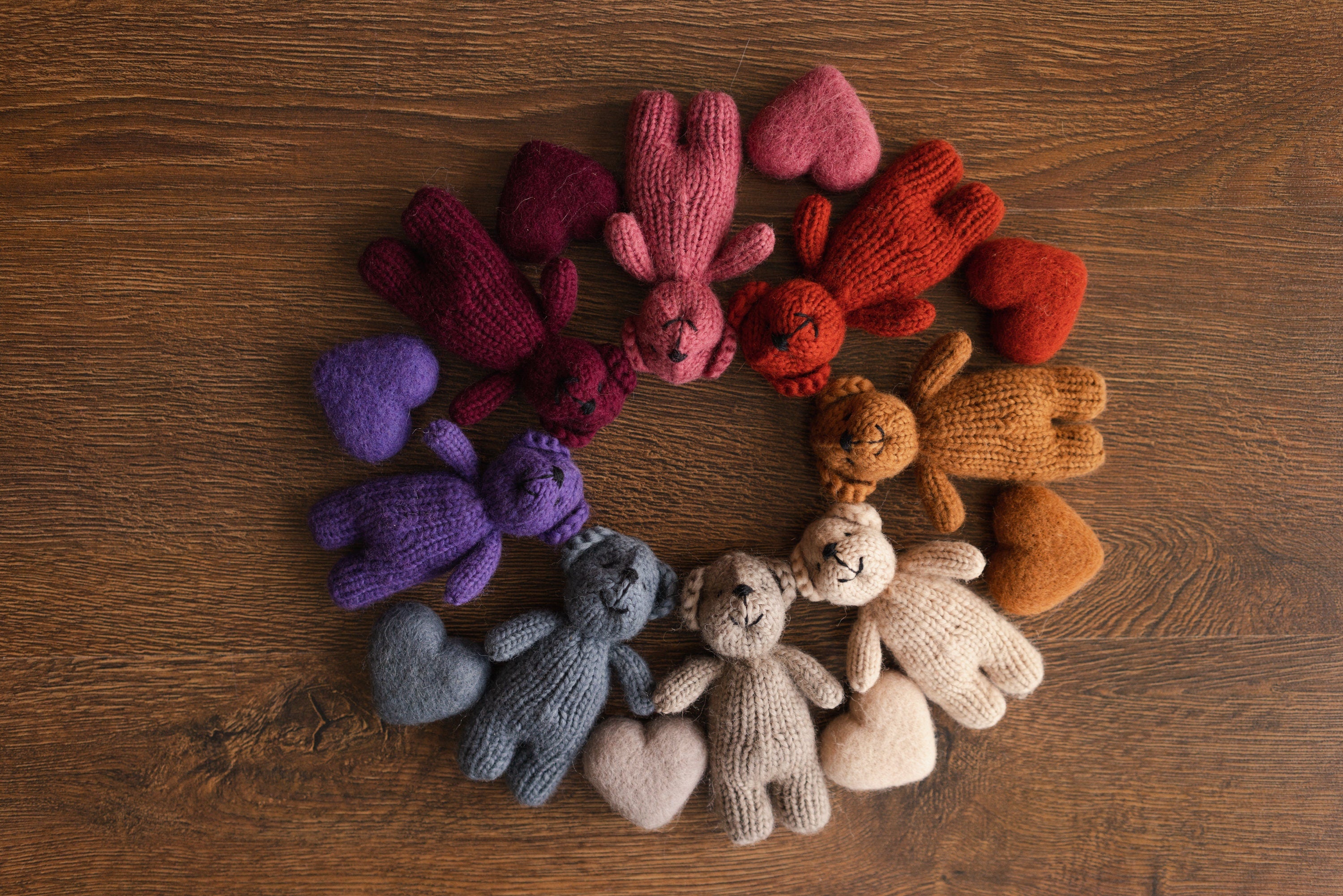 Merino wool Teddy Bear Toy for Newborn Photography,Newborn Knitted Teddy Bear Prop,Newborn Merino wool Blanket,Newborn props for photography