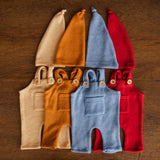 Soft Angora baby overall with matching sleep hat – newborn and sitter photography outfit