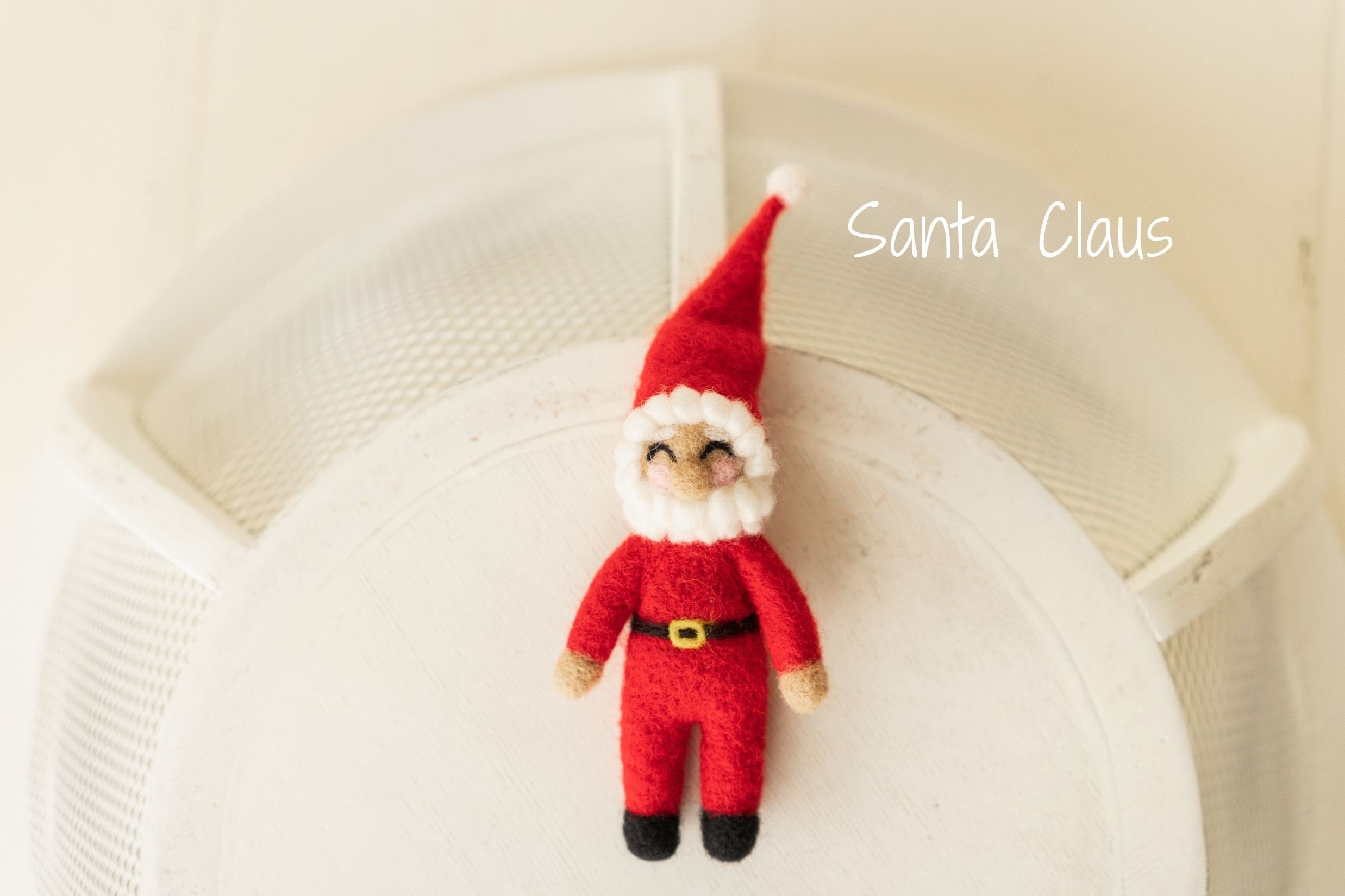 Newborn Christmas Toys, Newborn Knitted Toy, Newborn Santa Claus Toy,Newborn Snowman Felted Toy, Christmas Lollipop Toy, Gingerbread Man