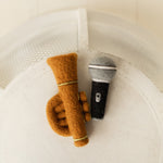 Hand-Felted Newborn Music Props Toy, Newborn Felted Microphone Toy,Needle Felted Camera Toy,Newborn Photography Props,Newborn Photo Camera