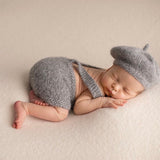 Newborn Alpaca Outfit Set, Newborn Knitted Outfit, Newborn Sleep hat, Newborn Overalls, Newborn Teddy Bear, Newborn Photography Props Outfit