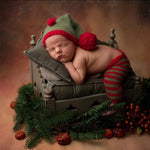 Newborn Christmas Outfit, Newborn Santa Claus Outfit, Christmas Newborn Outfit, Newborn Photography Props, Newborn Christmas Photo Outfit