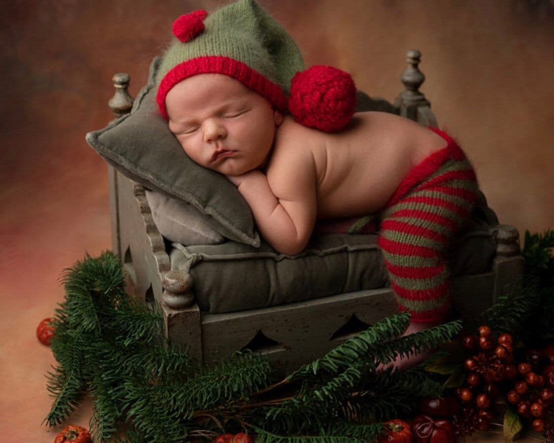 Newborn Christmas Outfit, Newborn Santa Claus Outfit, Christmas Newborn Outfit, Newborn Photography Props, Newborn Christmas Photo Outfit