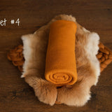 Copper Newborn Photography Props Set, Newborn Posing Fabric,Newborn Bean Bag Fabric Backdrop,Newborn Merino Wool Blanket,Newborn Pillow Prop
