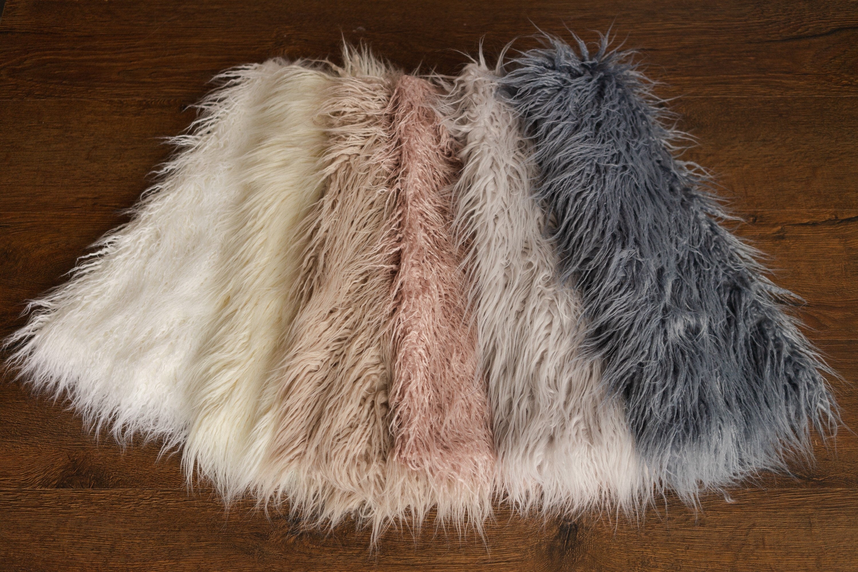 Newborn Flokati Faux Fur Rug, Newborn Photography Props, Basket Stuffer, Curly Fur Rug for Newborn Photoshoot, Flokati Rug Photo Prop